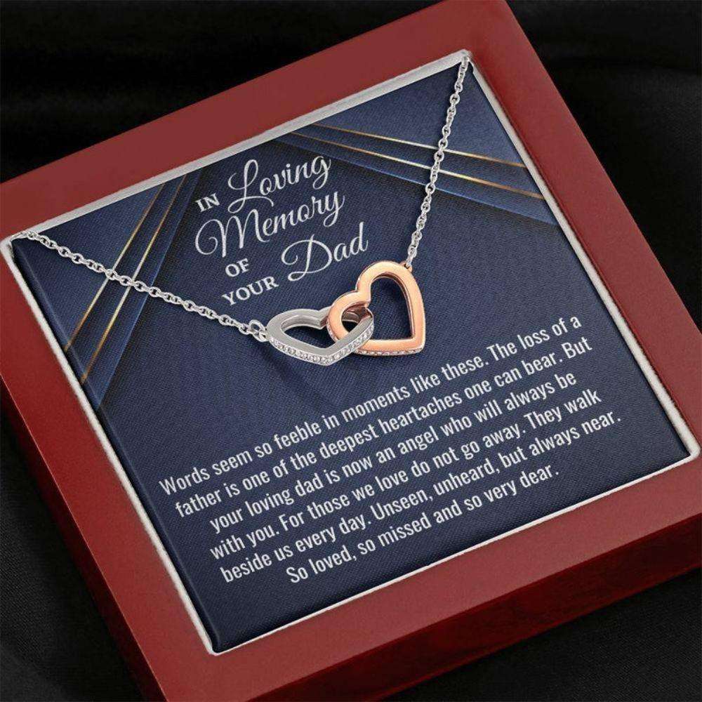 Loss Of Father Necklace Gift, Bereavement Gift, Sorry For Your Loss, Sympathy Necklace, Father Memorial Gift, Dad Remembrance Memorials Necklace Rakva