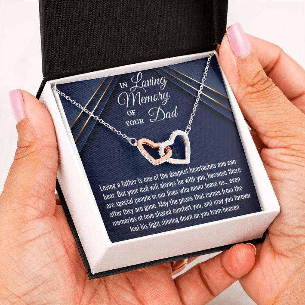 Loss Of Father Necklace Gift, Condolences Gift, Sympathy Bereavement Gift, Sorry For Your Loss, Death Of Dad Grieving Memorial Gift Memorials Necklace Rakva