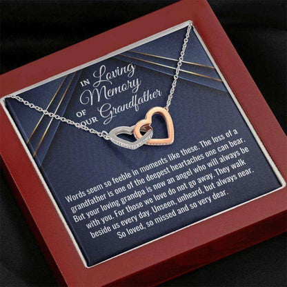 Loss Of Grandfather Necklace Gift, Bereavement Gift, Sorry For Your Loss, Sympathy Necklace, Grandfather Memorial Gift Memorials Necklace Rakva