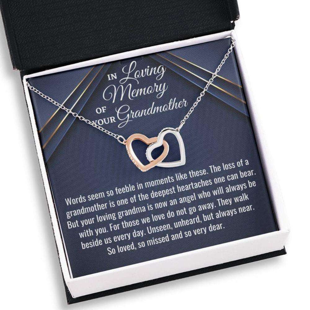 Loss Of Grandmother Necklace Gift, Bereavement Gift, Sorry For Your Loss, Sympathy Necklace, Grandma Memorial Gift, Remembrance Memorials Necklace Rakva