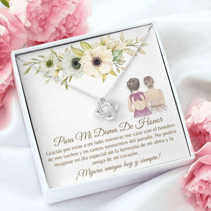 Maid Of Honor Necklace Gift, Dama De Honor Gift “ Latina Bridal Party “ Spanish Maid Of Honor “ Regalos De Boda “ Bridal Partry Gifts For Friend Rakva