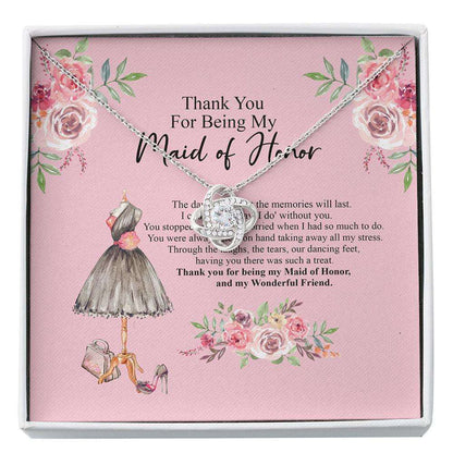 Maid Of Honor Necklace, Maid Of Honor Gift, Thank You Gift From Bride Custom Necklace Gifts For Friend Rakva