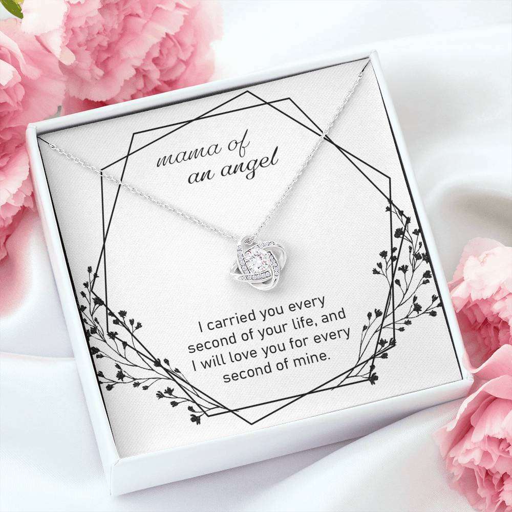 Mama Of An Angel “ Love Knot Necklace, Memorial Necklace Memorials Necklace Rakva