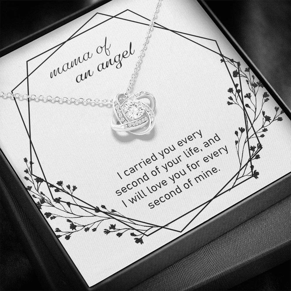 Mama Of An Angel “ Love Knot Necklace, Memorial Necklace Memorials Necklace Rakva