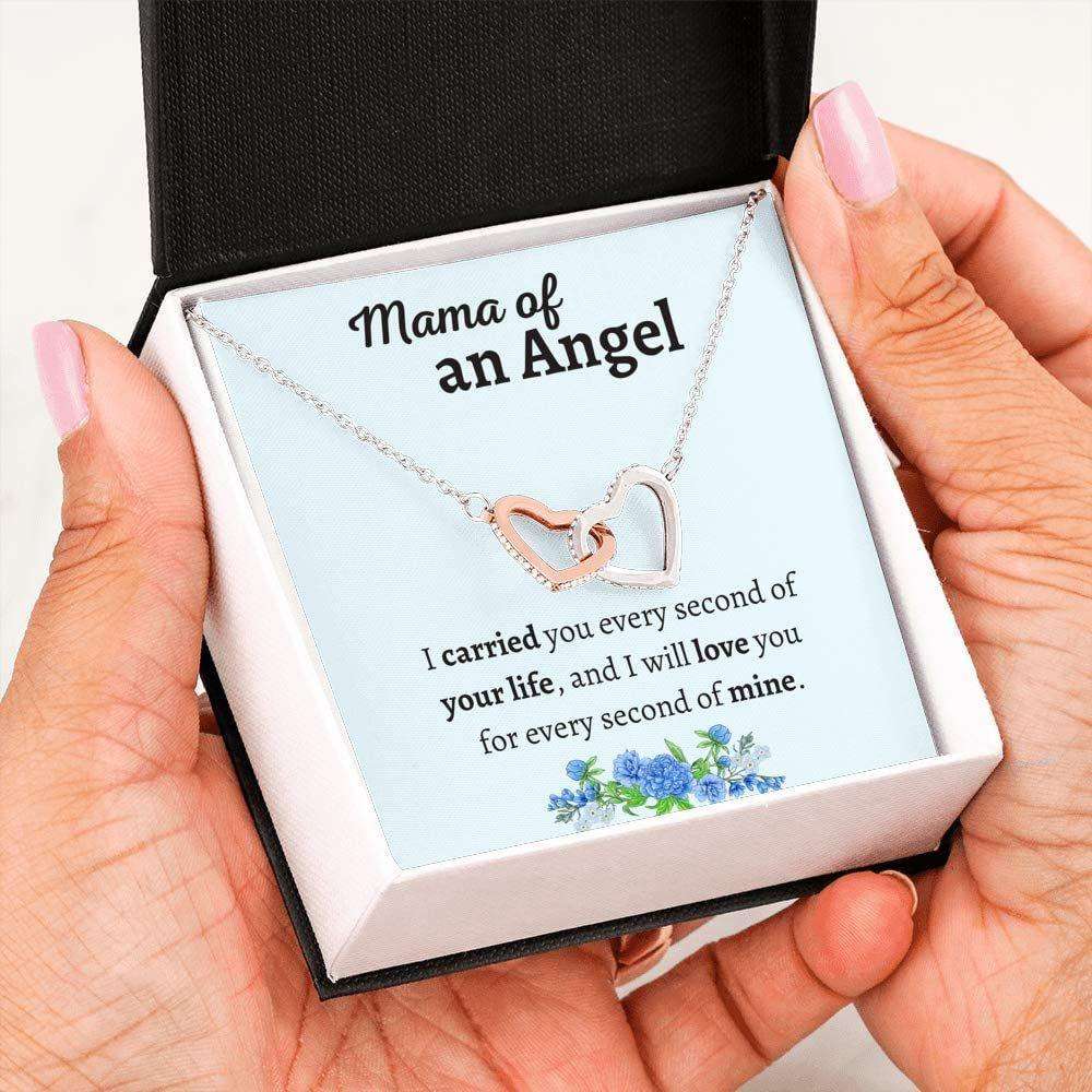 Mama Of An Angel Necklace Memorial Gift. Remembrance Pregnancy Loss Miscarriage Sympathy Necklace Gifts for Mother (Mom) Rakva