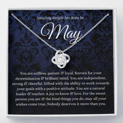 May Zodiac Necklace Gift, Born In May Gift, May Horoscope Necklace Happy Birthday Rakva