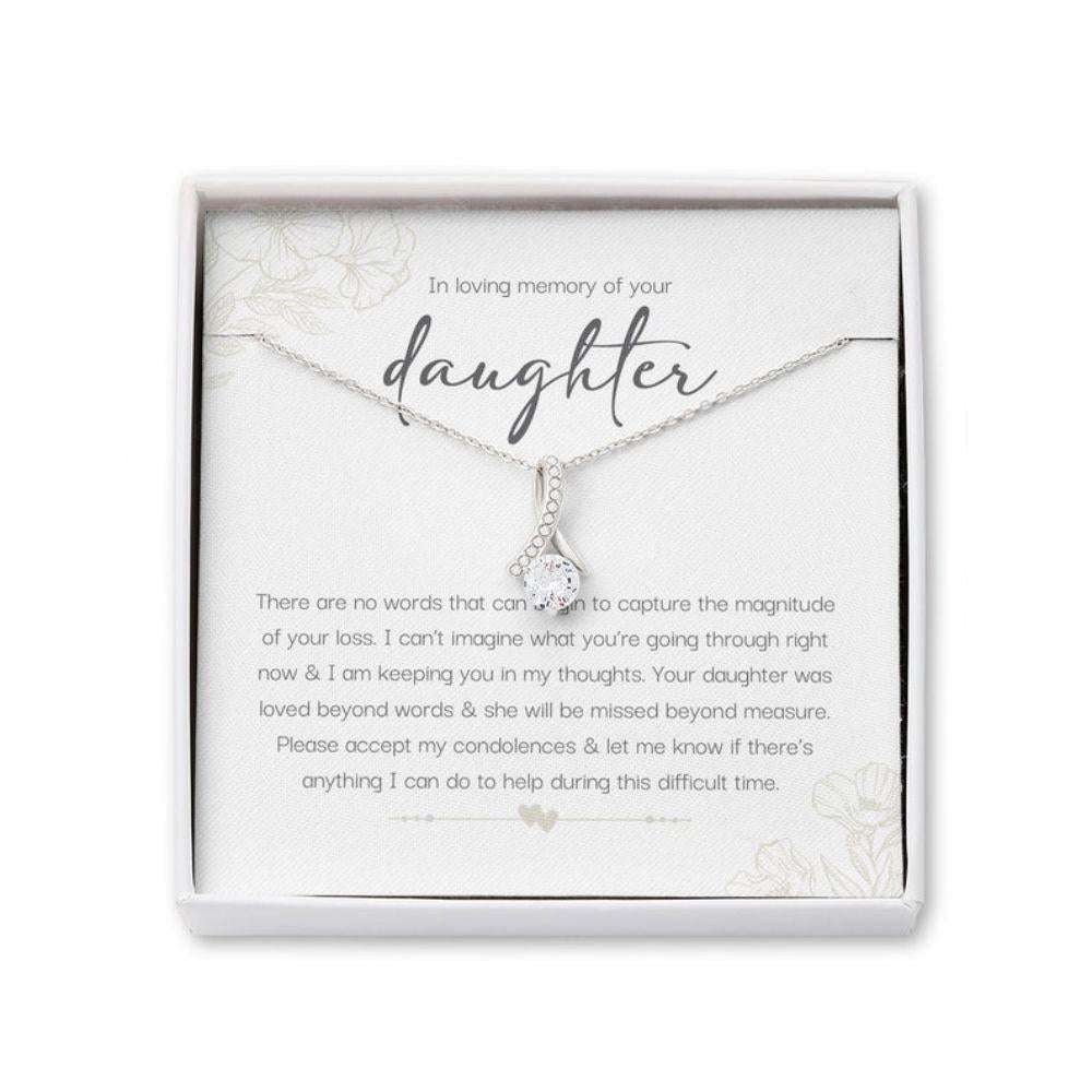 Memorials Necklace, Bereavement Gift, Loss Of Daughter, In Loving Memory Of Daughter Memorial Necklace, Gifts For Daughter Rakva