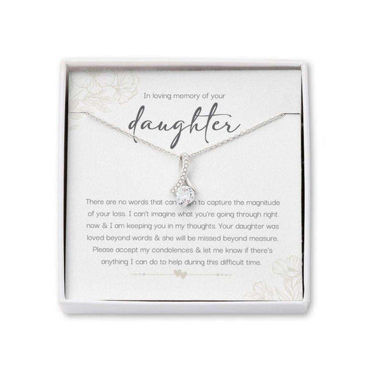 Memorials Necklace, Bereavement Gift, Loss Of Daughter, In Loving Memory Of Daughter Memorial Necklace, Gifts For Daughter Rakva