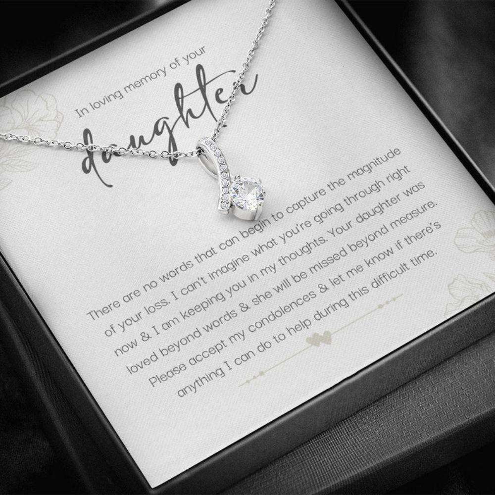 Memorials Necklace, Bereavement Gift, Loss Of Daughter, In Loving Memory Of Daughter Memorial Necklace, Gifts For Daughter Rakva