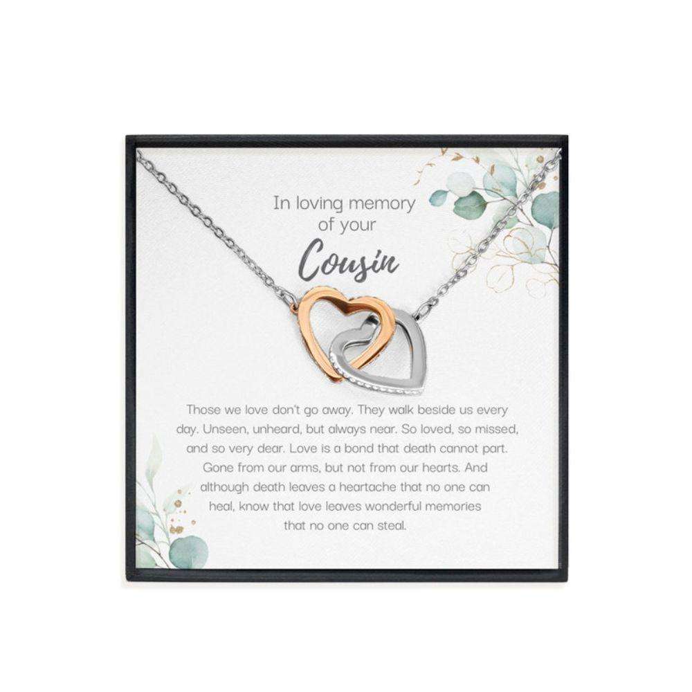 Memorials Necklace, Grief Gift For Loss Of Cousin, Sympathy Gift, Cousin Remembrance Necklace, Cousin Memorial Gift Memorials Necklace Rakva