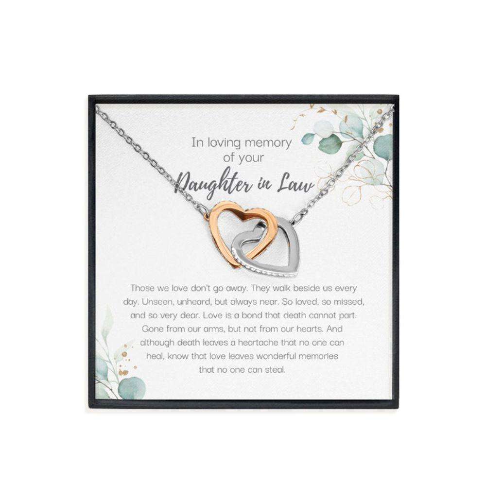 Memorials Necklace, Grief Gift For Loss Of Daughter In Law, Sympathy Gift, Daughter In Law Remembrance Necklace Gifts For Daughter Rakva