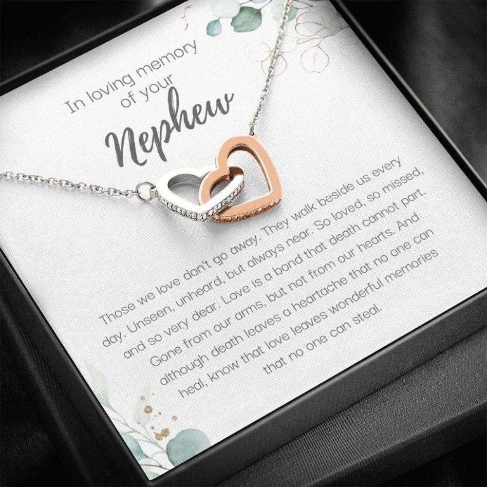 Memorials Necklace, Grief Gift For Loss Of Nephew, Sympathy Gift, Nephew Remembrance Necklace, Nephew Memorial Gift Memorials Necklace Rakva