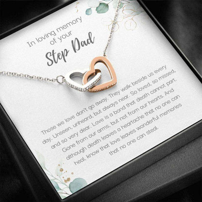 Memorials Necklace, Grief Gift For Loss Of Step Dad, Sympathy Gift, Step Dad Remembrance Necklace Memorials Necklace Rakva