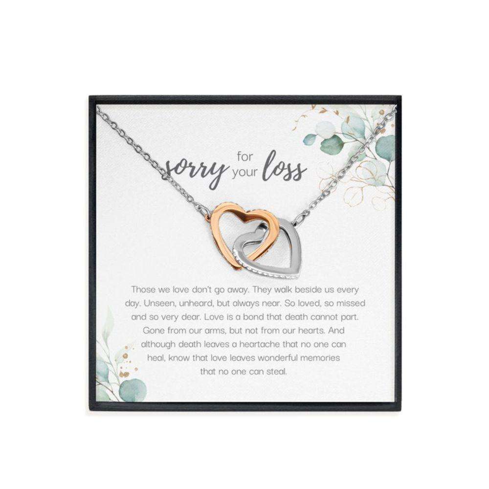 Memorials Necklace, Grief Gift, Sorry For Your Loss, Sympathy Gift, Loss Of A Loved One Remembrance Necklace Memorials Necklace Rakva