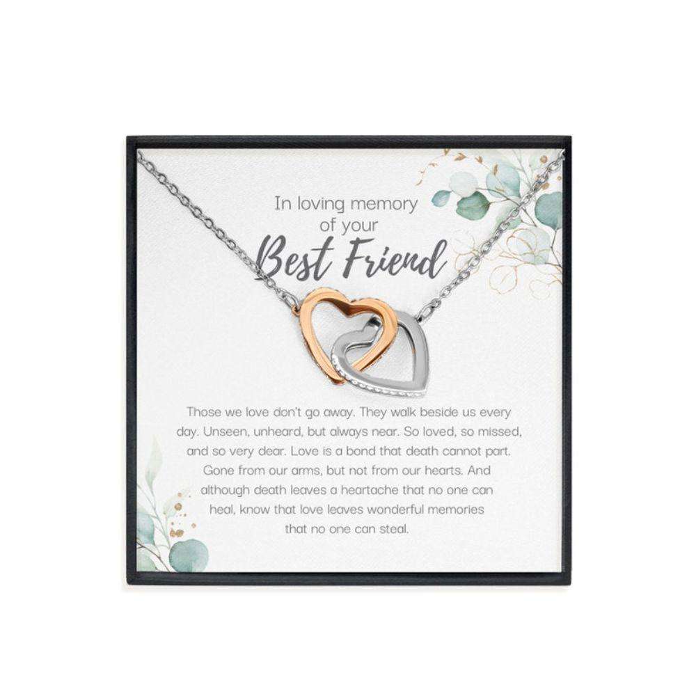 Memorials Necklace, Loss Of Best Friend Gift, Best Friend Grief Gift, Sympathy Gift, Friend Remembrance Necklace Memorials Necklace Rakva