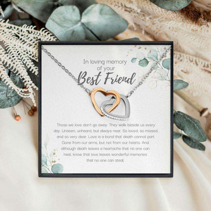 Memorials Necklace, Loss Of Best Friend Gift, Best Friend Grief Gift, Sympathy Gift, Friend Remembrance Necklace Memorials Necklace Rakva