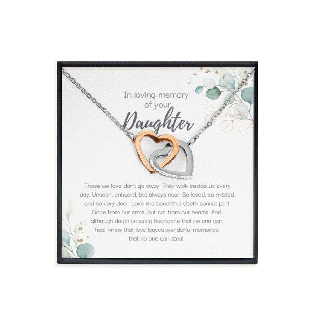 Memorials Necklace, Loss Of Daughter Gift, Grief Gift For Mother, Sympathy Gift, In Loving Memory Daughter Necklace Gifts For Daughter Rakva