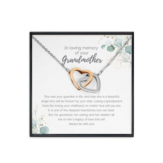 Memorials Necklace, Loss Of Grandmother Gift, Grandma Memorial Condolence Gift, Sorry For Your Loss Bereavement Necklace Memorials Necklace Rakva