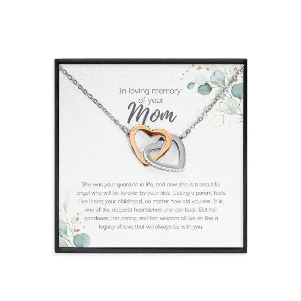 Memorials Necklace, Loss Of Mom Gift, Mom Memorial Condolence Gift, Bereavement Gift For Her, Mom Remembrance Necklace Memorials Necklace Rakva