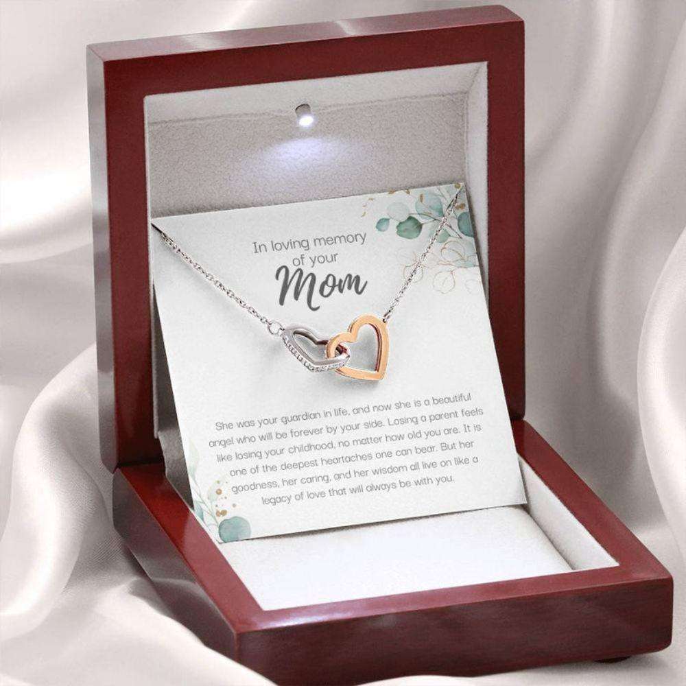 Memorials Necklace, Loss Of Mom Gift, Mom Memorial Condolence Gift, Bereavement Gift For Her, Mom Remembrance Necklace Memorials Necklace Rakva