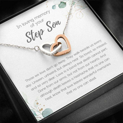 Memorials Necklace, Loss Of Step Son Gift, Grief Gift, Sympathy Gift, Step Son Remembrance Necklace, Bereavement Gift Memorials Necklace Rakva