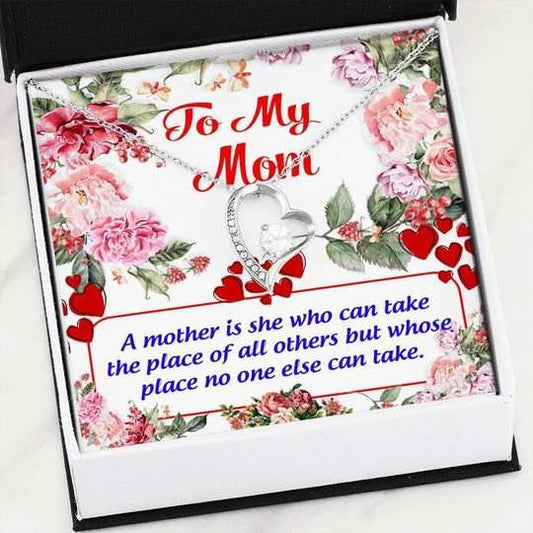 Mom Necklace, A Mother Who Can Take The Place Of Others Forever Love Necklace For Mom Gifts for Mother (Mom) Rakva