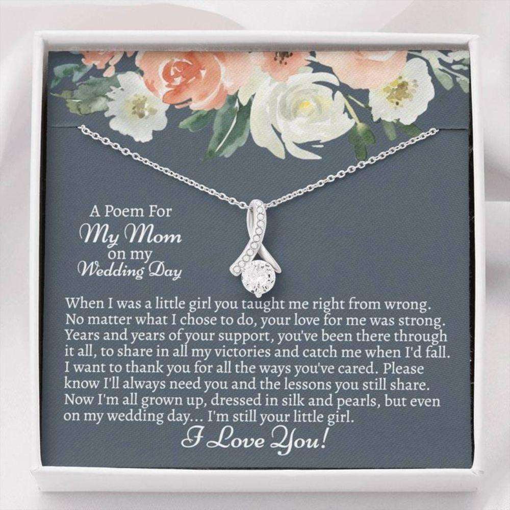 Mom Necklace, A Poem For My Mom, Jewelry For Women, Mother’S Day Necklace Gift, Alluring Beauty Necklace Gifts for Mother (Mom) Rakva