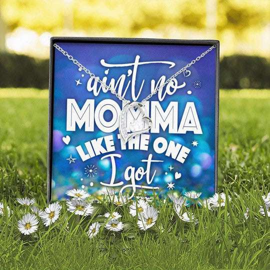 Mom Necklace, Ain’T No Momma Like The One I Got Forever Love Necklace For Mom Gifts for Mother (Mom) Rakva