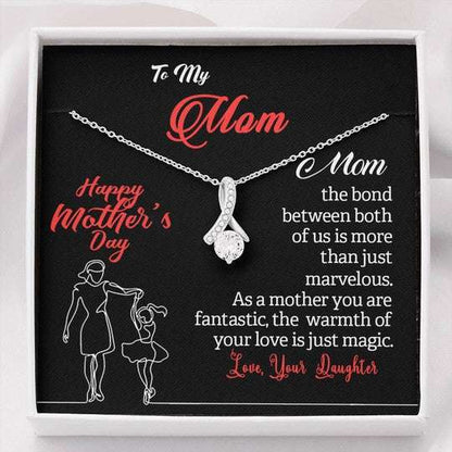 Mom Necklace, Alluring Beauty Necklace Daughter Gift For Mom The Bond Between Both Of Us Gifts For Daughter Rakva