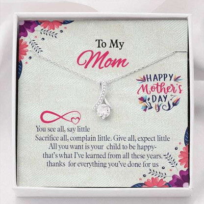 Mom Necklace, Alluring Beauty Necklace Gift For Mom All I Love Gifts for Mother (Mom) Rakva