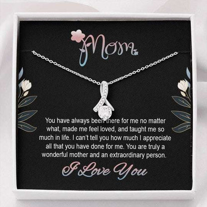 Mom Necklace, Alluring Beauty Necklace Gift For Mom I Appreciate All That You Have Done For Me Gifts for Mother (Mom) Rakva