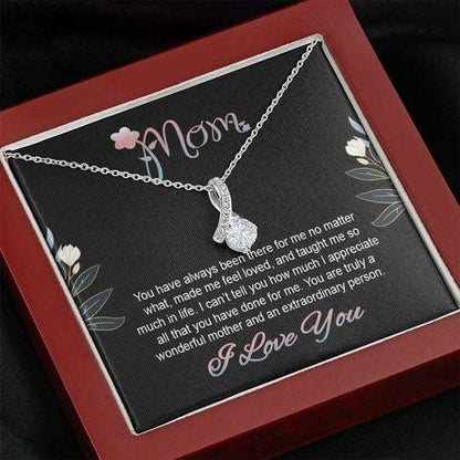 Mom Necklace, Alluring Beauty Necklace Gift For Mom I Appreciate All That You Have Done For Me Gifts for Mother (Mom) Rakva