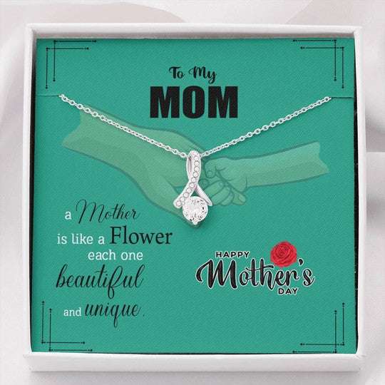 Mom Necklace, Alluring Beauty Necklace Gift For Mom Like A Flower Gifts for Mother (Mom) Rakva