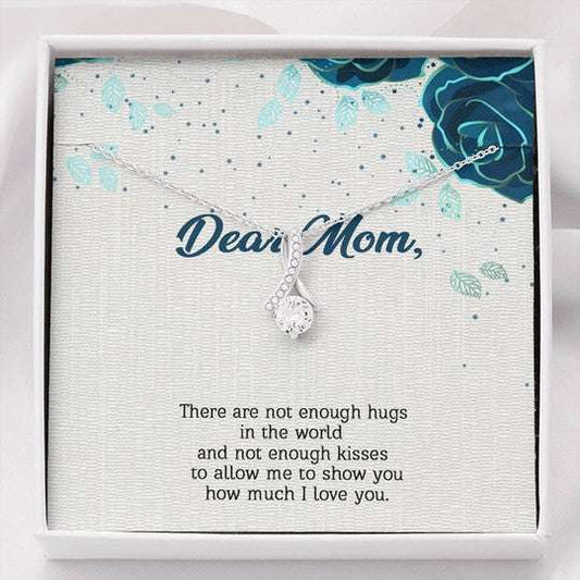 Mom Necklace, Alluring Beauty Necklace Gift For Mom Lots Of Hugs And Kisses Gifts for Mother (Mom) Rakva