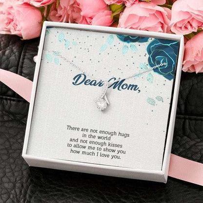 Mom Necklace, Alluring Beauty Necklace Gift For Mom Lots Of Hugs And Kisses Gifts for Mother (Mom) Rakva