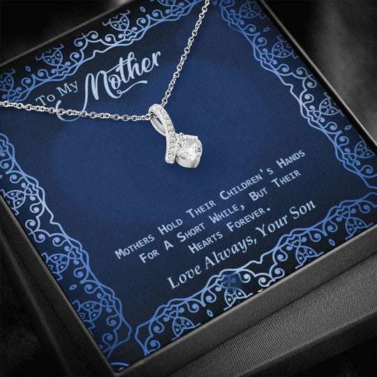 Mom Necklace, Alluring Beauty Necklace Gift For Mom Mothers Hold Their Children’S Hearts Gifts for Mother (Mom) Rakva