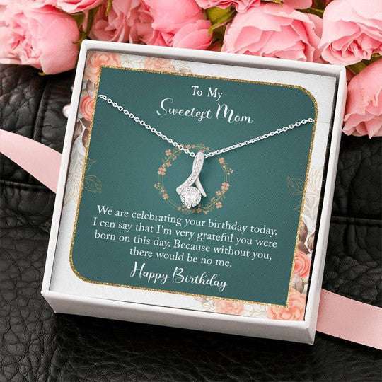 Mom Necklace, Alluring Beauty Necklace Gift For Mom Without You There Would Be No Me Gifts for Mother (Mom) Rakva