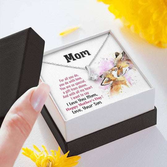 Mom Necklace, Alluring Beauty Necklace Gift For Mom You Are So Amazing Fox Gifts for Mother (Mom) Rakva