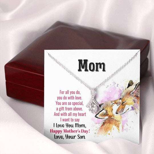 Mom Necklace, Alluring Beauty Necklace Gift For Mom You Are So Amazing Fox Gifts for Mother (Mom) Rakva