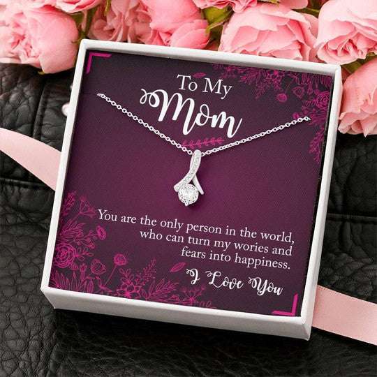 Mom Necklace, Alluring Beauty Necklace Gift For Mom You Are The Only Person In The World Gifts for Mother (Mom) Rakva