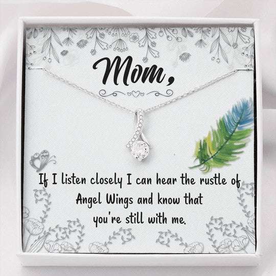 Mom Necklace, Alluring Beauty Necklace Gift For Mom You’Re Still With Me Gifts for Mother (Mom) Rakva