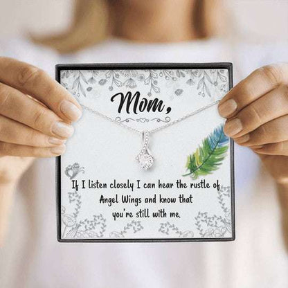 Mom Necklace, Alluring Beauty Necklace Gift For Mom You’Re Still With Me Gifts for Mother (Mom) Rakva