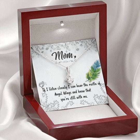 Mom Necklace, Alluring Beauty Necklace Gift For Mom You’Re Still With Me Gifts for Mother (Mom) Rakva