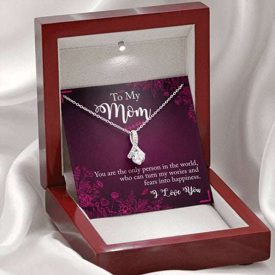 Mom Necklace, Alluring Beauty Necklace Gift For Mom You’Re The Only Person In The World Gifts for Mother (Mom) Rakva