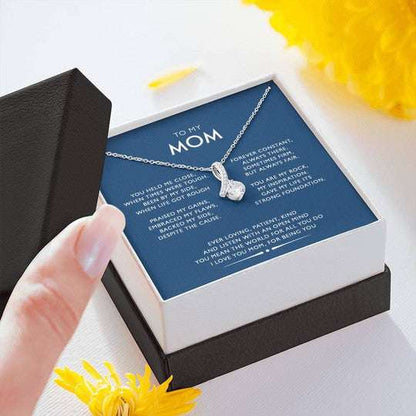 Mom Necklace, Alluring Beauty Necklace Luxury Gift For Mom You Mean The World To Me Gifts for Mother (Mom) Rakva