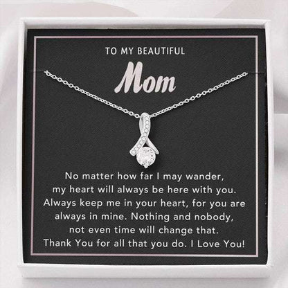 Mom Necklace, Always Keep Me In Your Heart Alluring Beauty Necklace Gift For Mom Gifts for Mother (Mom) Rakva