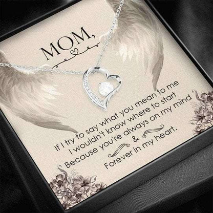 Mom Necklace, Always On My Mind Forever Love Necklace Gifts For Mom Gifts for Mother (Mom) Rakva