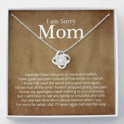 Mom Necklace, Apology Gift For Mom, I’M Sorry Mom, Apology Necklace For Mom, Daughter To Mom Apology Gifts For Daughter Rakva