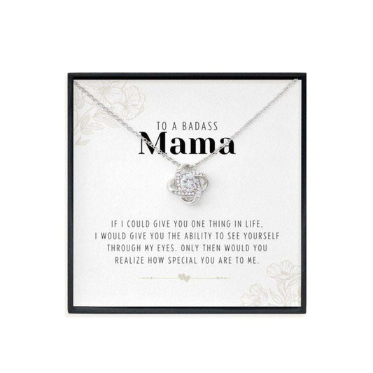 Mom Necklace, Badass Mama Necklace, Mama Necklace, Gift For Mama Meaningful Message Gifts for Mother (Mom) Rakva