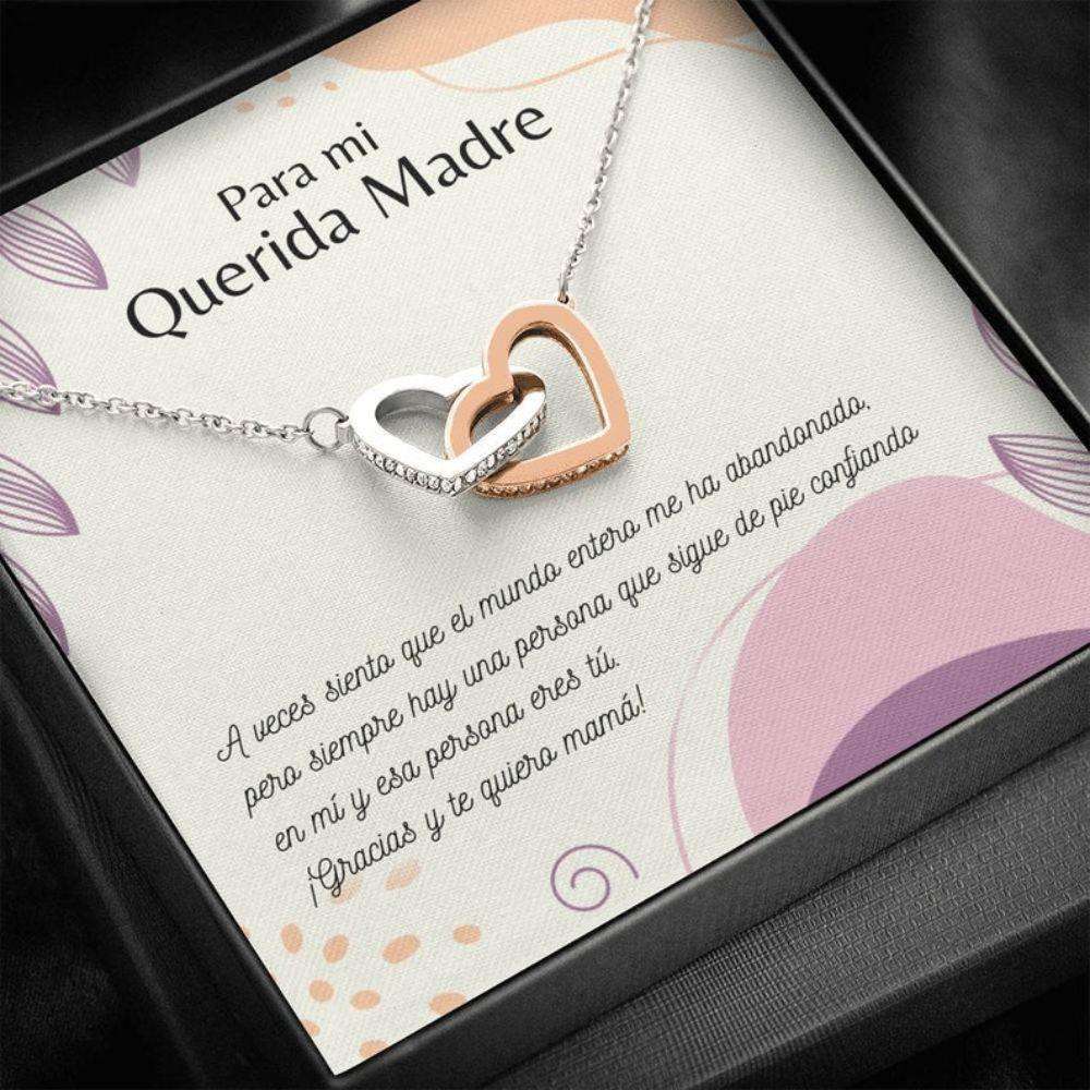 Mom Necklace, Best Madre Necklace “ Spanish Necklace Gift “ Regalos Para Madre “ Joyas Con Mensaje “ Best Madre Ever Gifts for Mother (Mom) Rakva